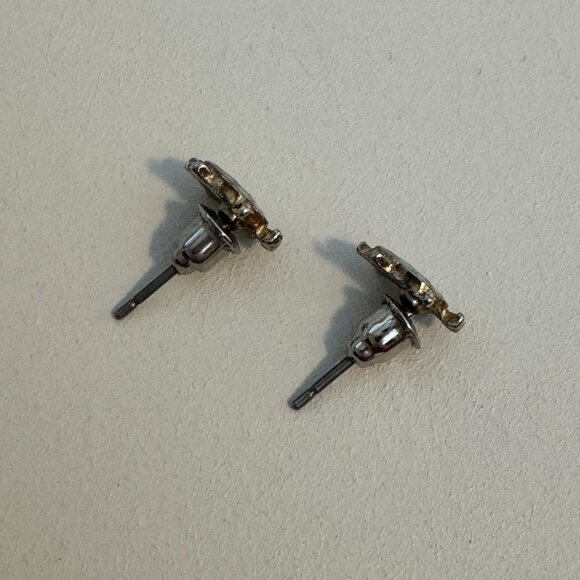 Vintage nautical stud earrings - Tiny turtles - Mint green - Picture 4 of 4